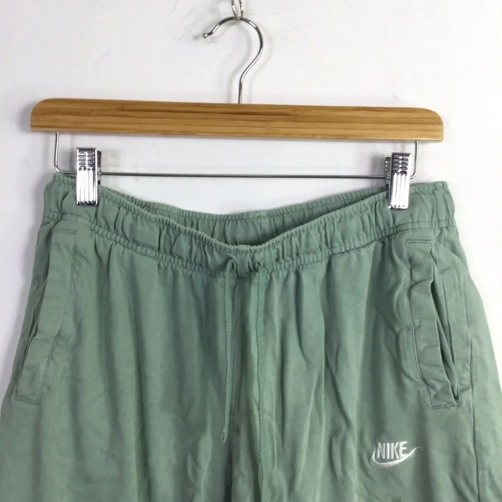 Nike Mens Boot NSW Club Jersey Shorts Drawstring Waist Sage Green Size Medium